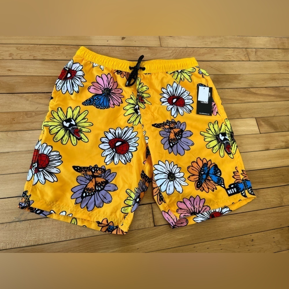 NWT Marvel collection by Nef venom and spider man swim trunks‎